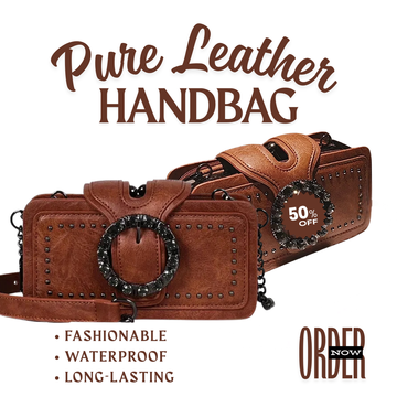 Elegance Luxe Leather Chain Decor Clutch