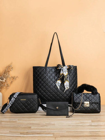 Synthetic Leather Stylish 4-Piece Bags Set For Women VL-02