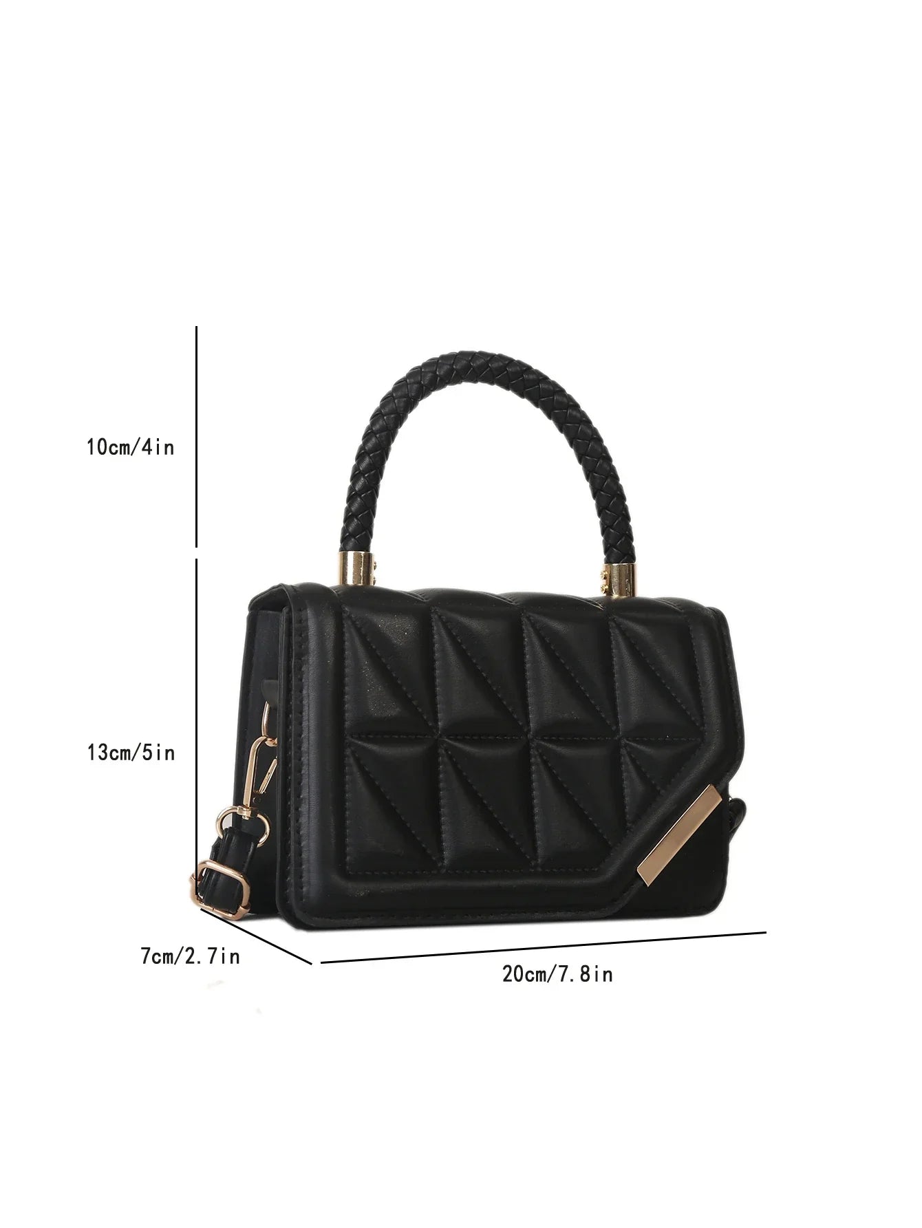 Women's Casual Fashionable Shopping And Dating Net Color Flip Cover Handbag