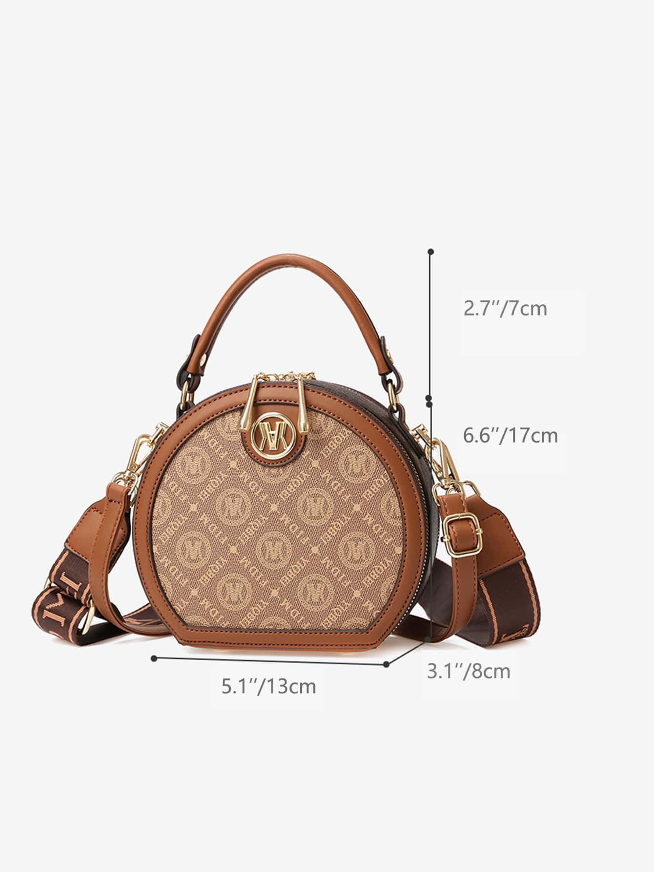 Mini Fashionable Round Shape Letter Printed Ladies Handbag, Best Mother's Day Gift Ideas, Mother Day Gifts, Mom Gifts, Mommy's Essentials, Mommy Bag For Going Out, Bags Ladies Elegant