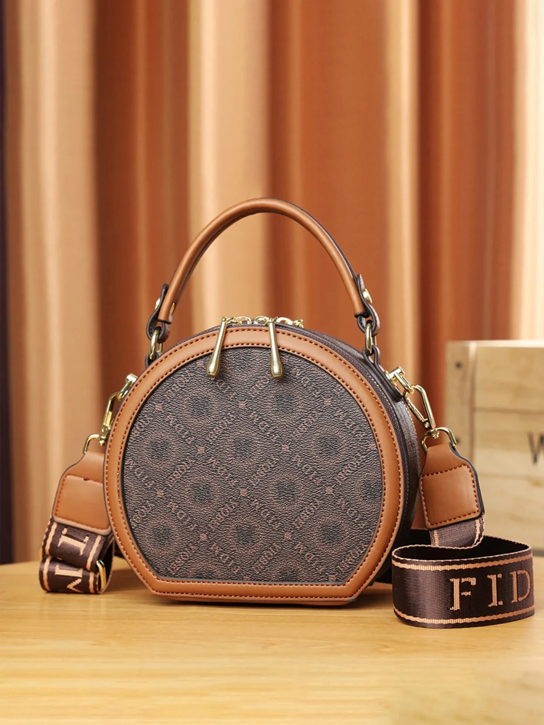 Mini Fashionable Round Shape Letter Printed Ladies Handbag, Best Mother's Day Gift Ideas, Mother Day Gifts, Mom Gifts, Mommy's Essentials, Mommy Bag For Going Out, Bags Ladies Elegant