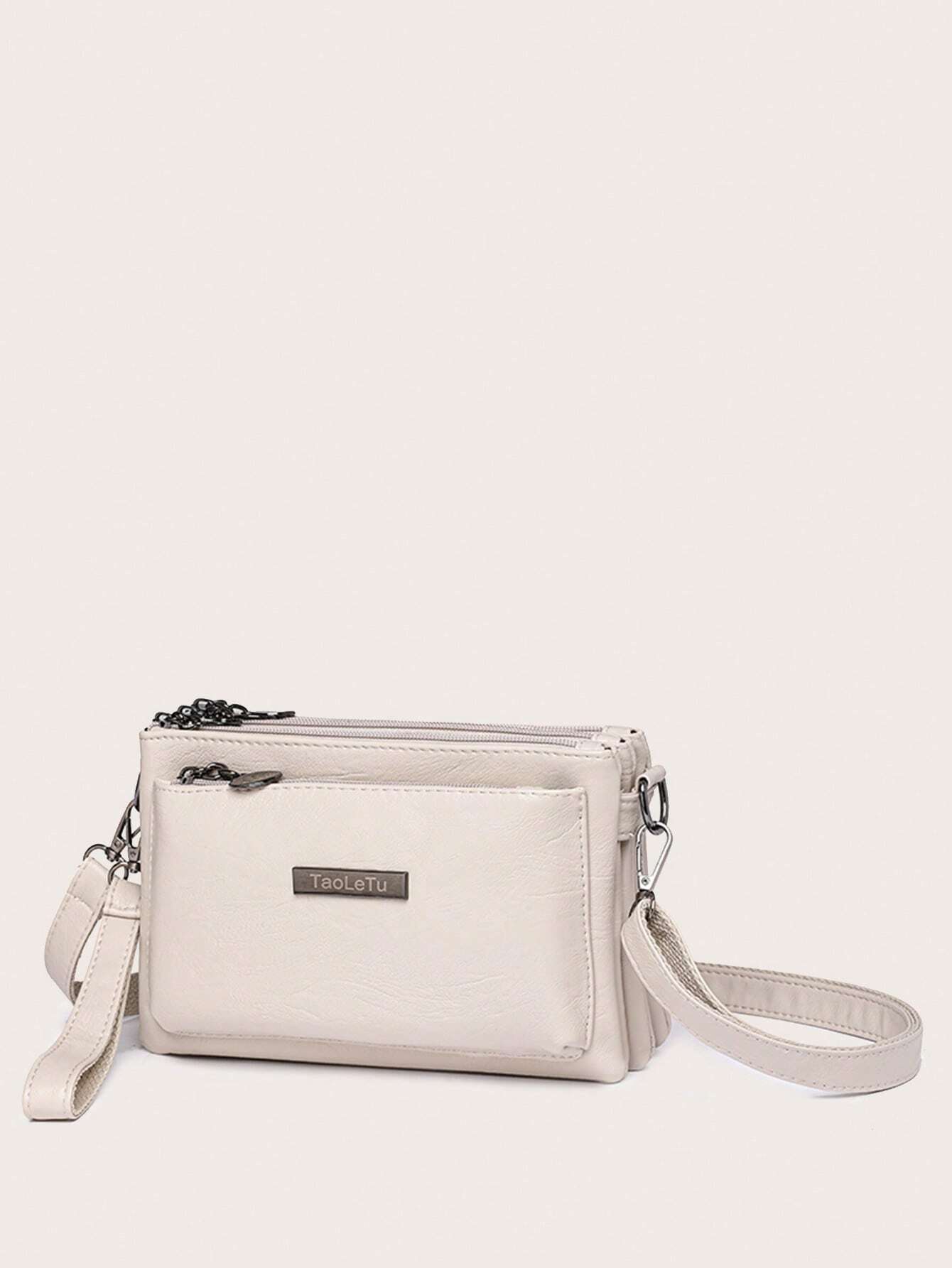 Multifunctional Solid Color Shoulder Bag For Women, Waterproof Crossbody Purse Business Casual Storage Bag, School Commuting Messenger Bag, Black Briefcase For Daily Use, Travel Satchel Bags Multiple Compartments Holiday Gift