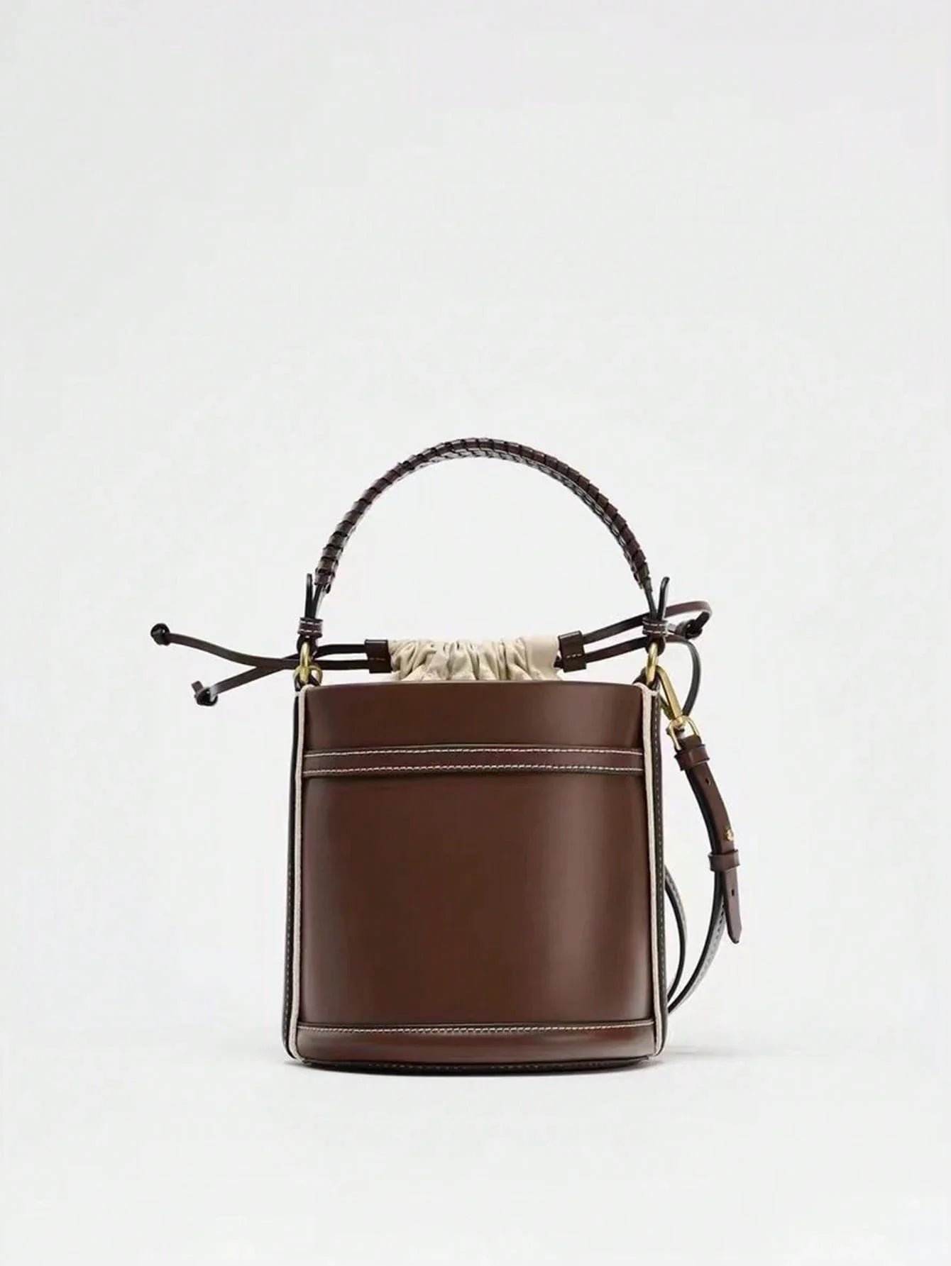 New Fashion Classic All-Match Solid Color PU Waterproof Fabric Women's Handbag - 5