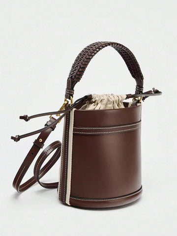 New Fashion Classic All-Match Solid Color PU Waterproof Fabric Women's Handbag - 5