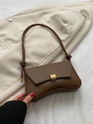 Fashionable Casual Small Square Bag, Women's 2025 New Niche Minimalist Shoulder Underarm Bag