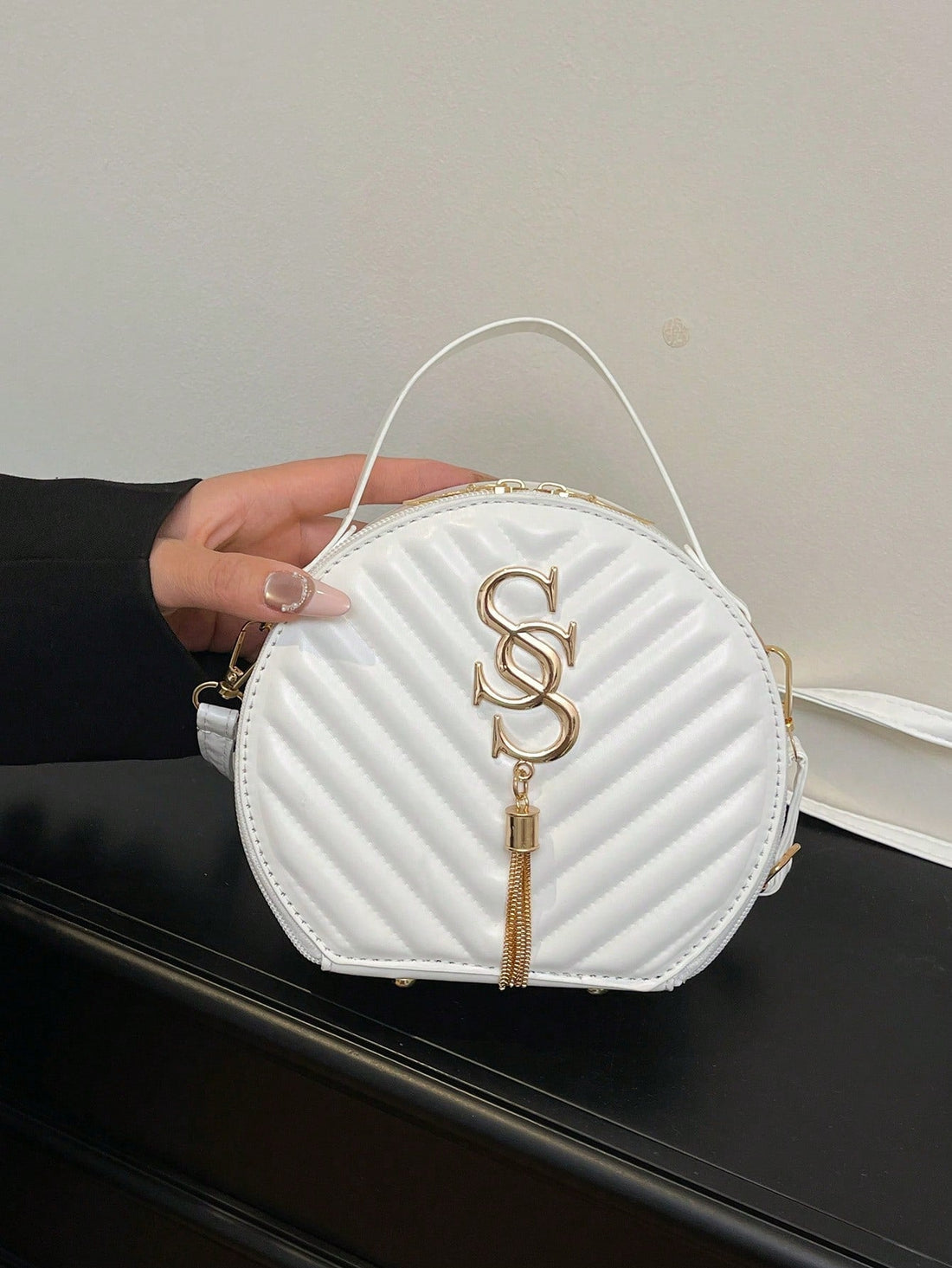 Round Design Lady Handbag Vintage PU Shoulder Bag For Women Fashion Clutch Purses Crossbody Bag Female Travel Totes