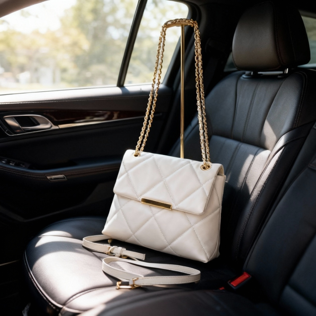 Chic Designer Inspired Crossbody Quilted Flap Bag