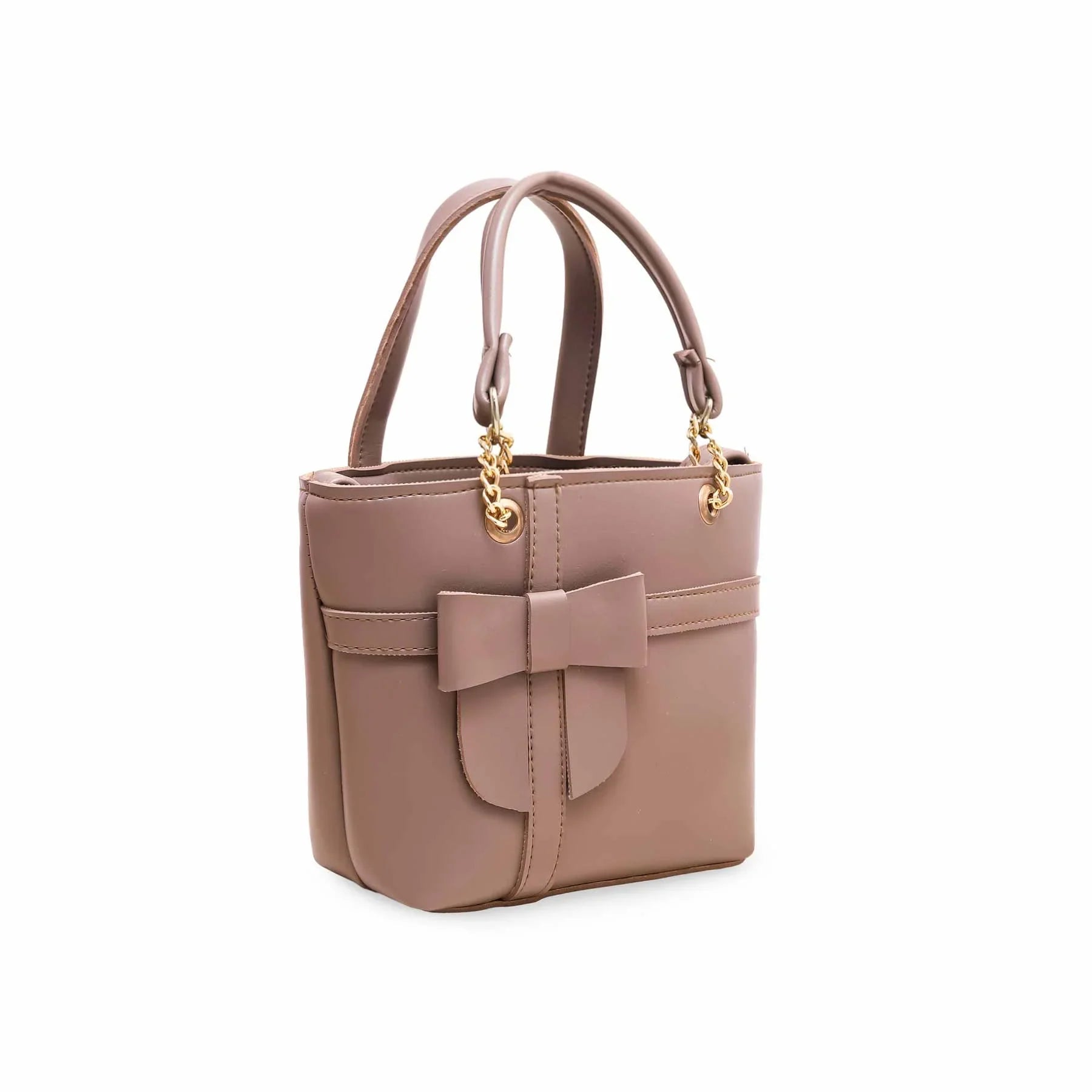 Beige Formal Shoulder Bag