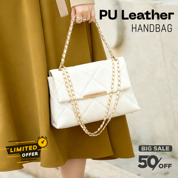 Chic Designer Inspired Crossbody Quilted Flap Bag