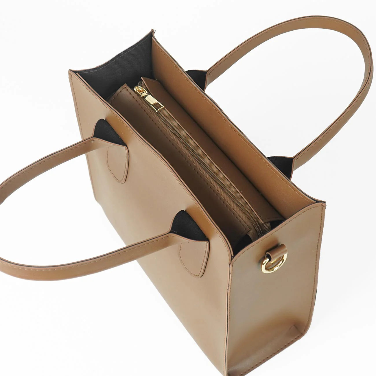 Catchy bag set of 3 brown